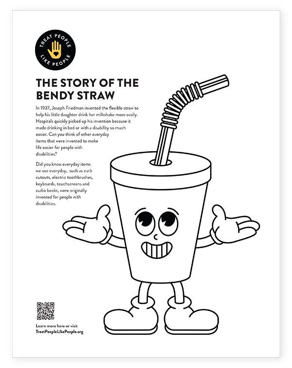 TPLP Bendy Straw Coloring Sheet